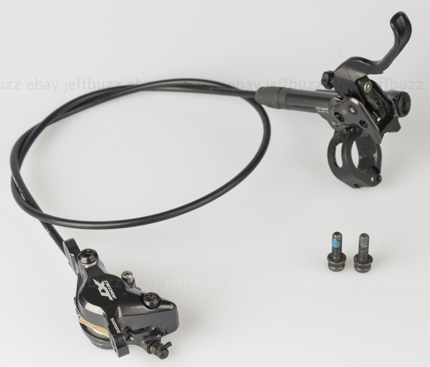 Shimano XT BR-M8100caliper BL-M8100 lever left front I-SPEC EV 820mm hose