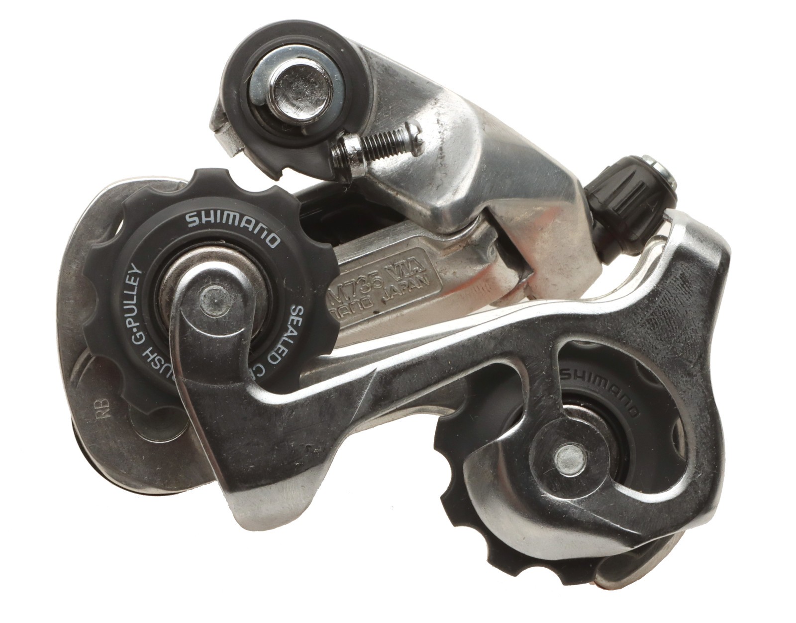 Shimano Deore XT RD-M735 Rear Derailleur 7/6s Short Cage SIS NOS NEW