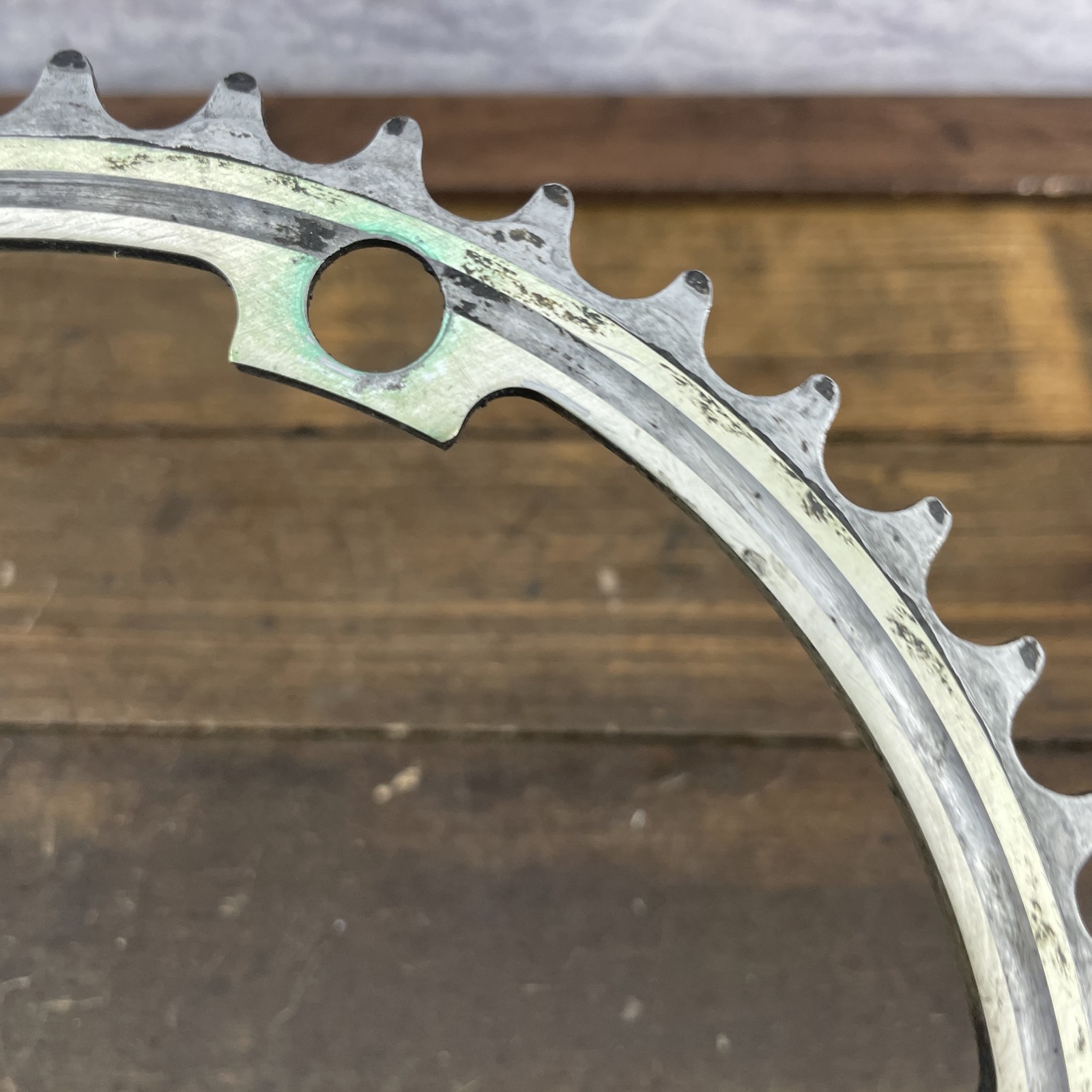 Vintage 52T 144 BCD 5-Bolt Road Bike Chainring Sugino Racing Alloy 45g