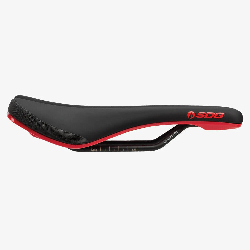 SDG Bel-Air 3.0 260x140mm Lux-Alloy Red/Black/Tan Base Bicycle Saddle