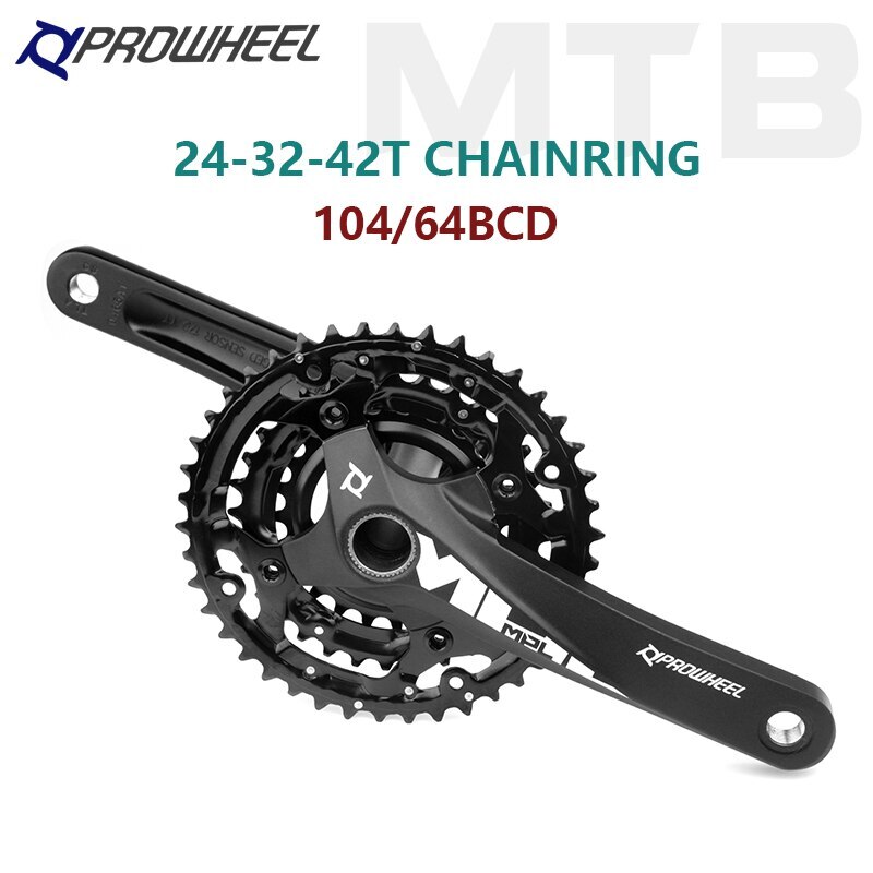 MTB Bicycle Crankset 9S 10S 11S 170MM 24-32-42T Sprocket with Bottom Bracket BB
