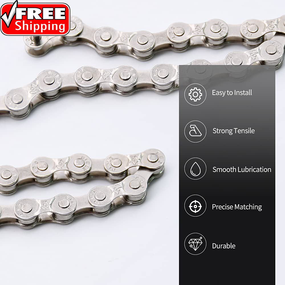 Bike Chain, 6/7/8 Speed Chain, for Road Mountain Racing Cycling