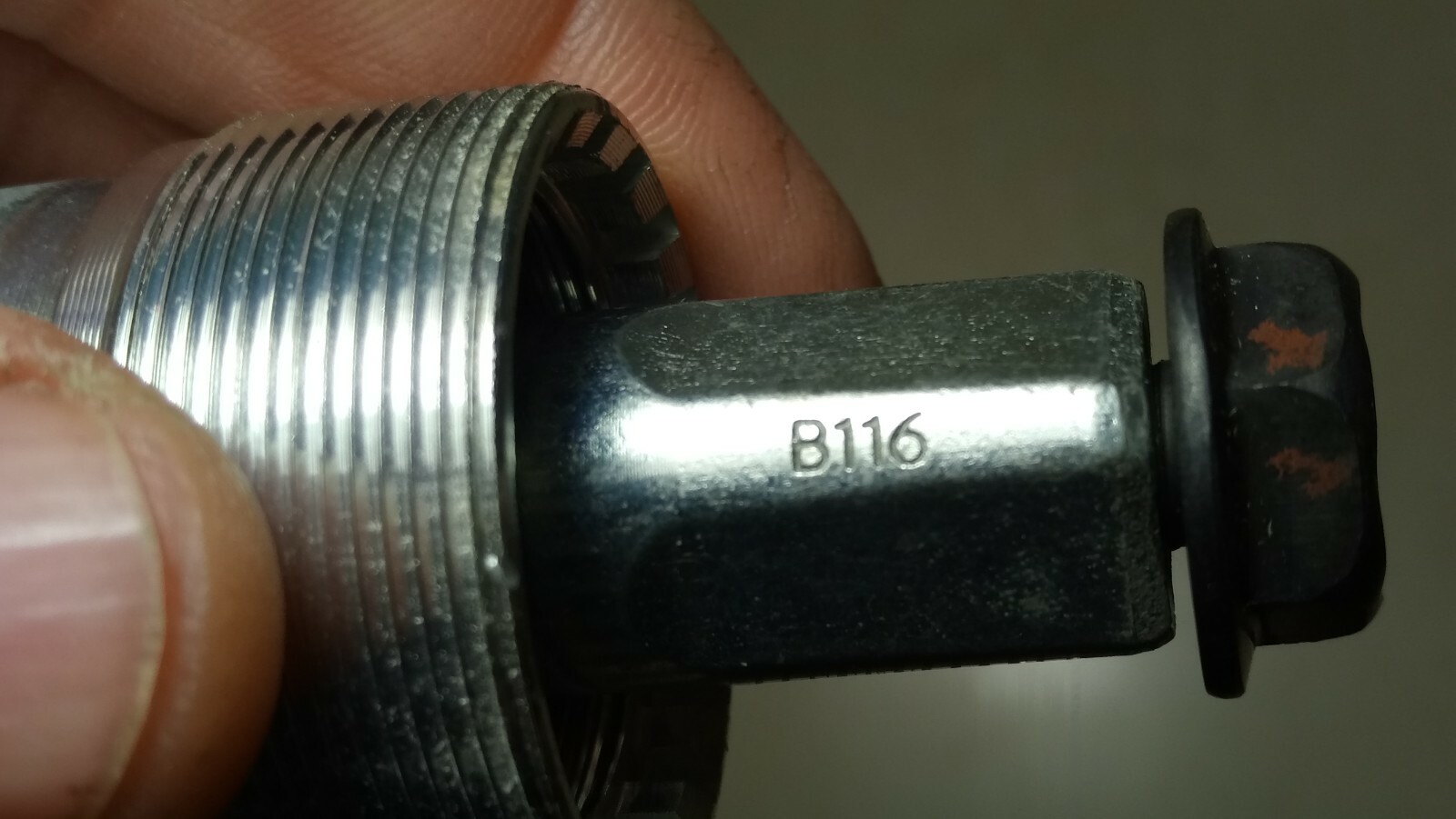 NOS Tien Hsin BB-7420AL 68mm X 116mm Bicycle Bottom Bracket 1.37×24 Square JIS