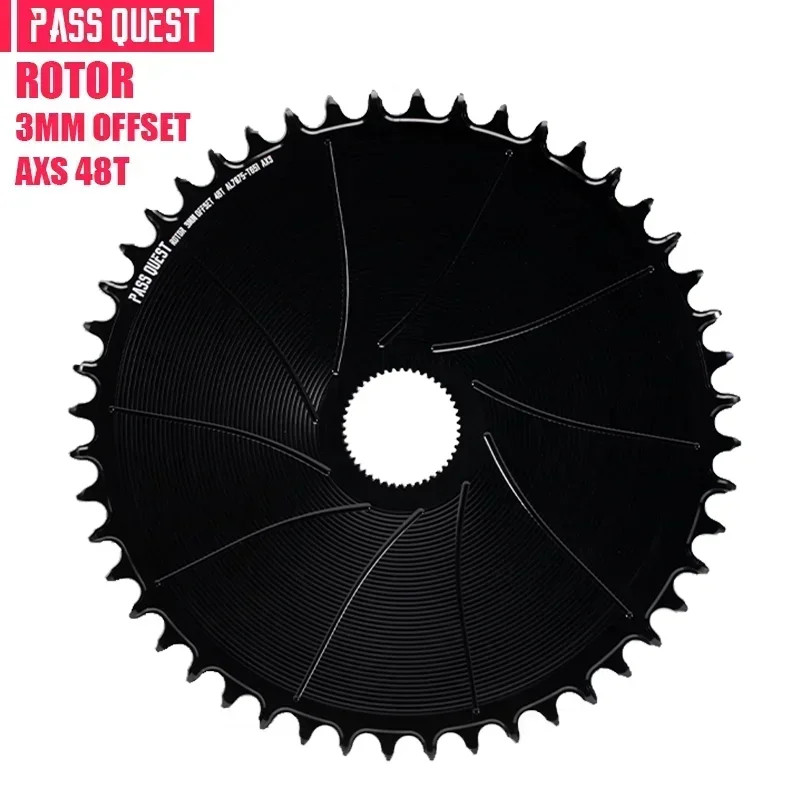3mm Offset Round Narrow Wide Chainring 42-54T for Gravel Bike Crank 12 Speed