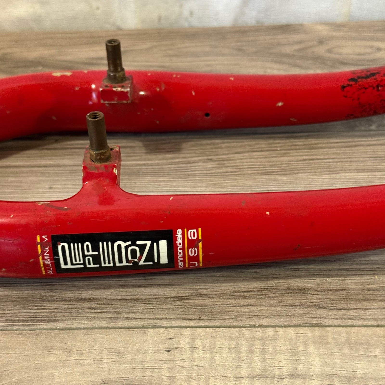 Vintage Cannondale Pepperoni 1 1/4 Threaded Steel Steerer Red 137mm 26