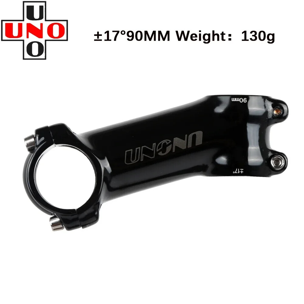 UNO Black Stem Bike Ultralight 7 17 35 Degree MTB Road Stem Fork 28.6 31.8mm