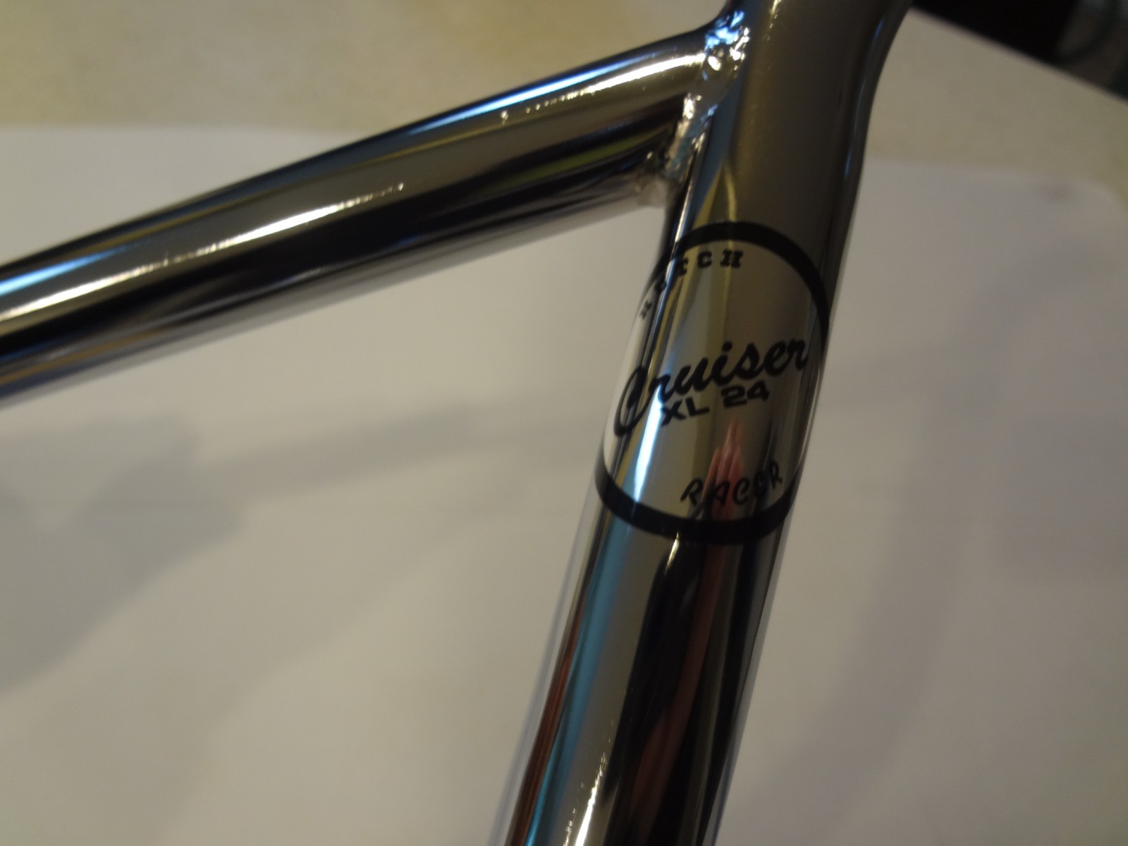 Hutch BMX XL 24″ Cuiser Chrome Handlebars 4.5″ Rise NEW