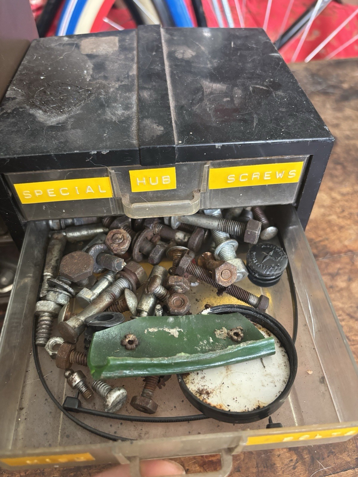 Vintage Bike Tinkerers Nut And Bolt Lot-Some Schwinn-Organizers Not Included