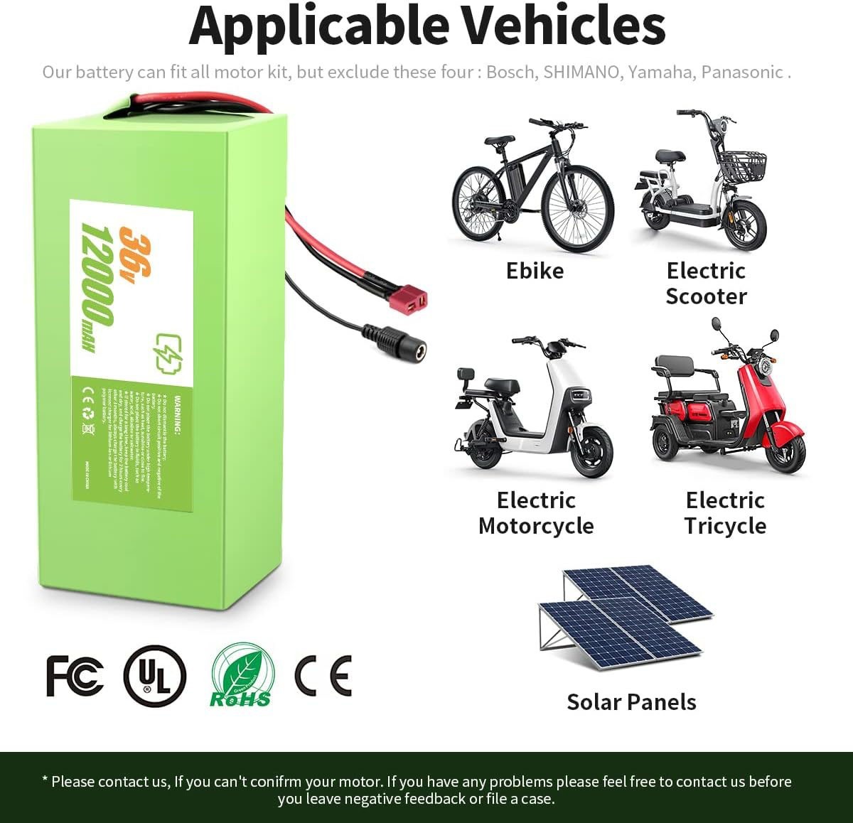 Hailong 36V 12AH Electric Bicycles Li-ion Battery for 200W-500W EBike Scooter