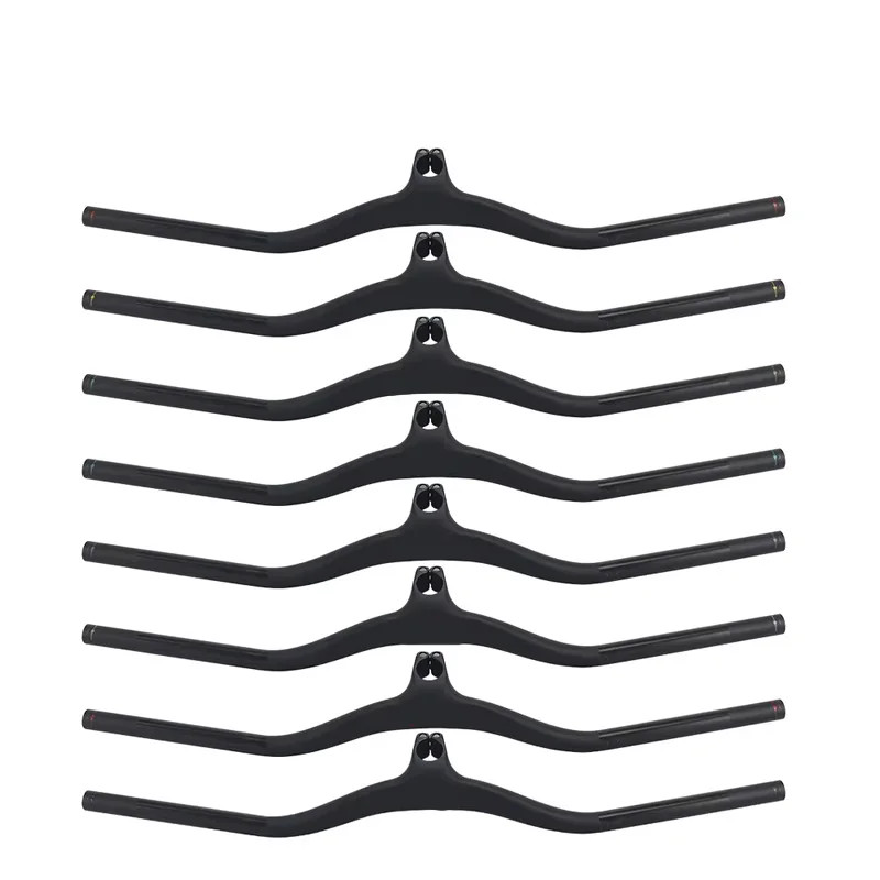 Full Carbon Fiber Integrated Mountain Bike Handlebar 28.6mm Clamp 740mm Width