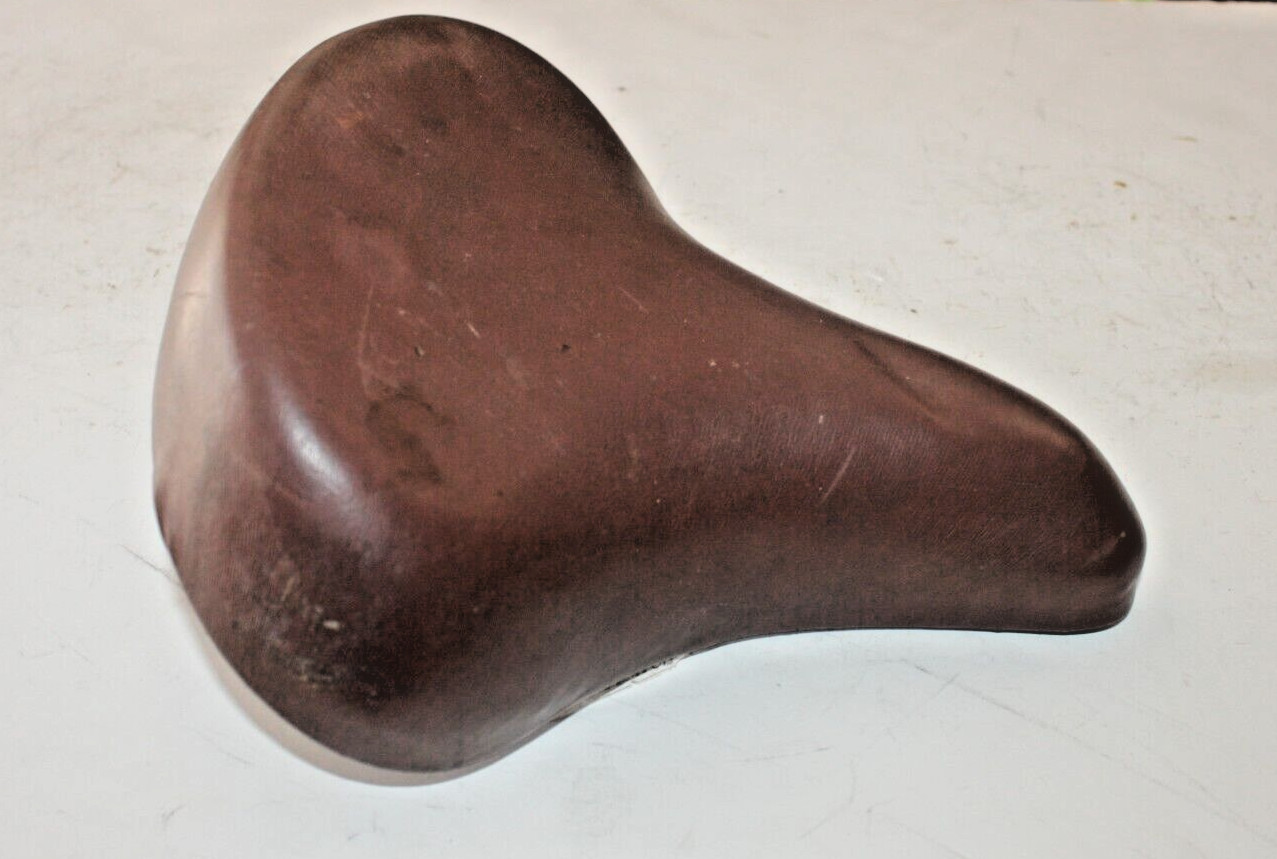 Vintage Ridashiye Bike Saddle 260/240mm Brown 638g Comfort Hybrid Fast Shipper