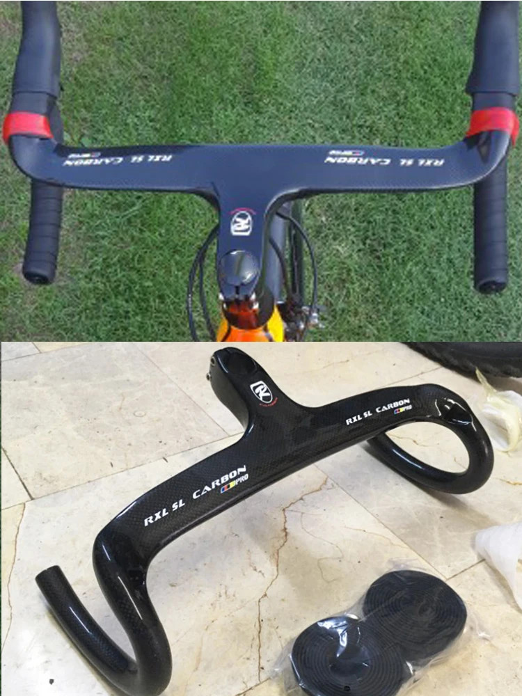 Carbon Road Bike Integrated Drop Bars 28.6mm Internal Routing 400/420/440mm