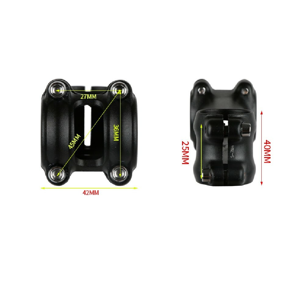 UNO Bike Stems MTB Road 31.8mm Bicycle Handlebar Stem 7 / 17 Degree 60-130mm
