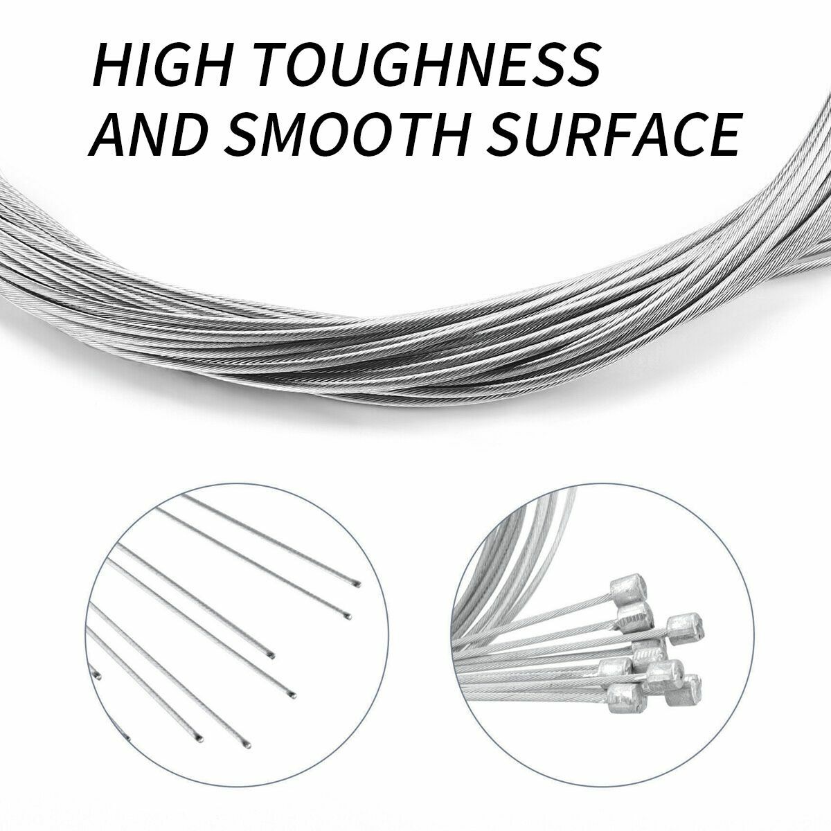 10pcs Bicycle Shift Shifter Derailleur Gear Stainless Steel Inner Cable Wire US