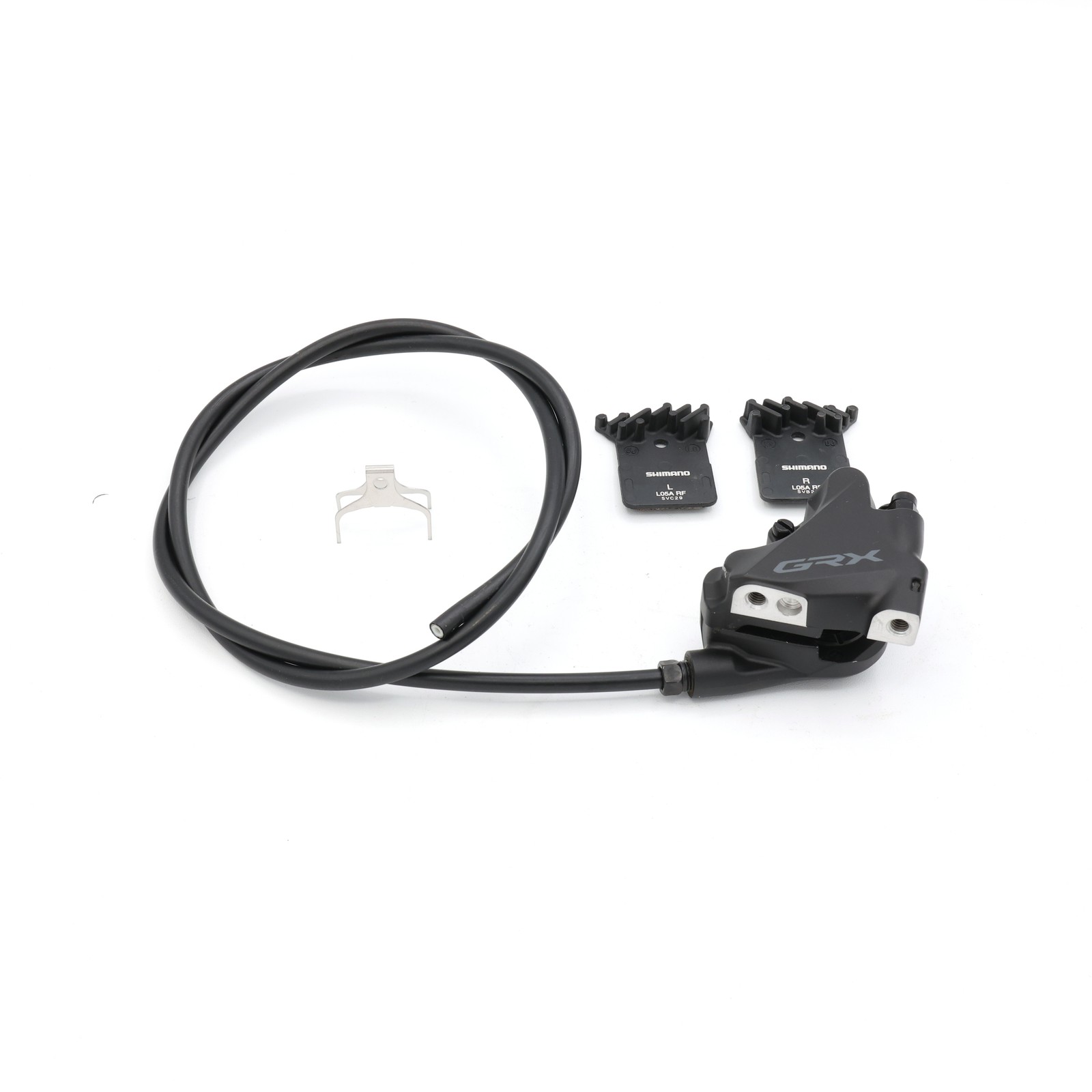 Shimano GRX BR-RX400 Hydraulic Disc Brake Caliper Flat Mount w/ Hose Pads