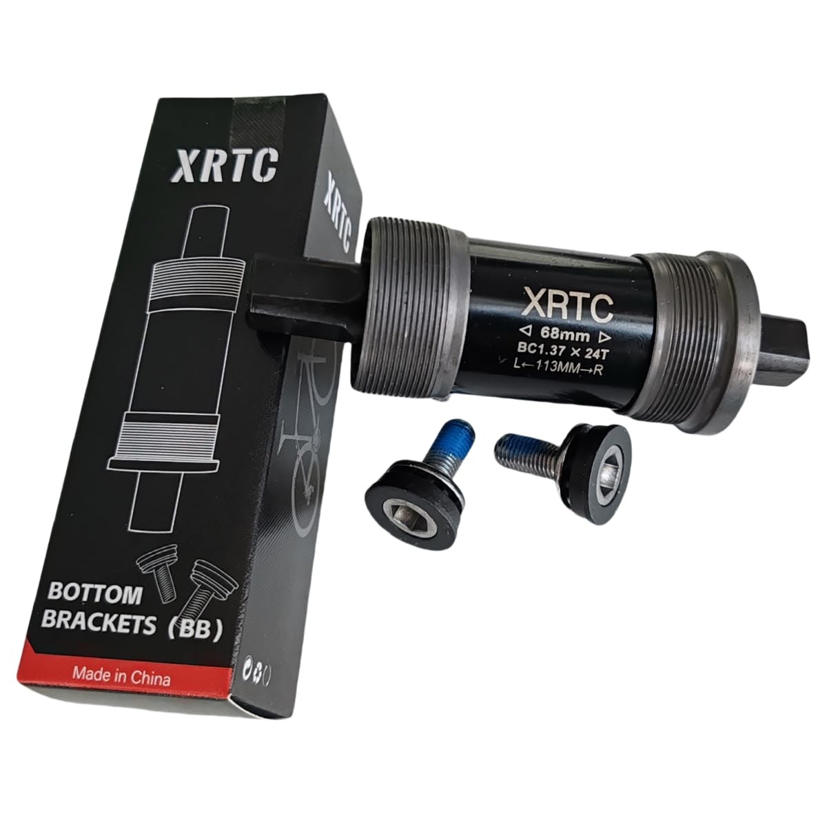 Bike Bearing Bottom Bracket,Square-Taper Bottom Bracket 68mm,Bicycle BB. (68 …