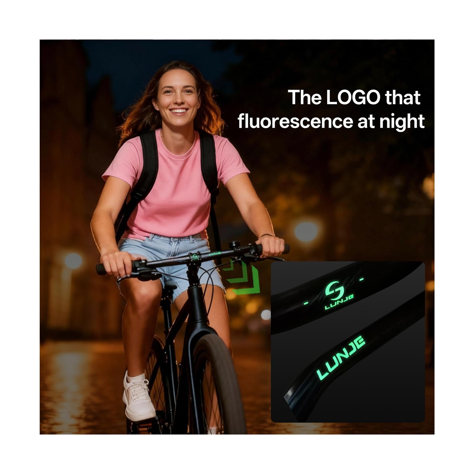 LUNJE 31.8mm Mountain Bike Handlebar, 35/50/70/90/120mm Rise Options, 780mm W…