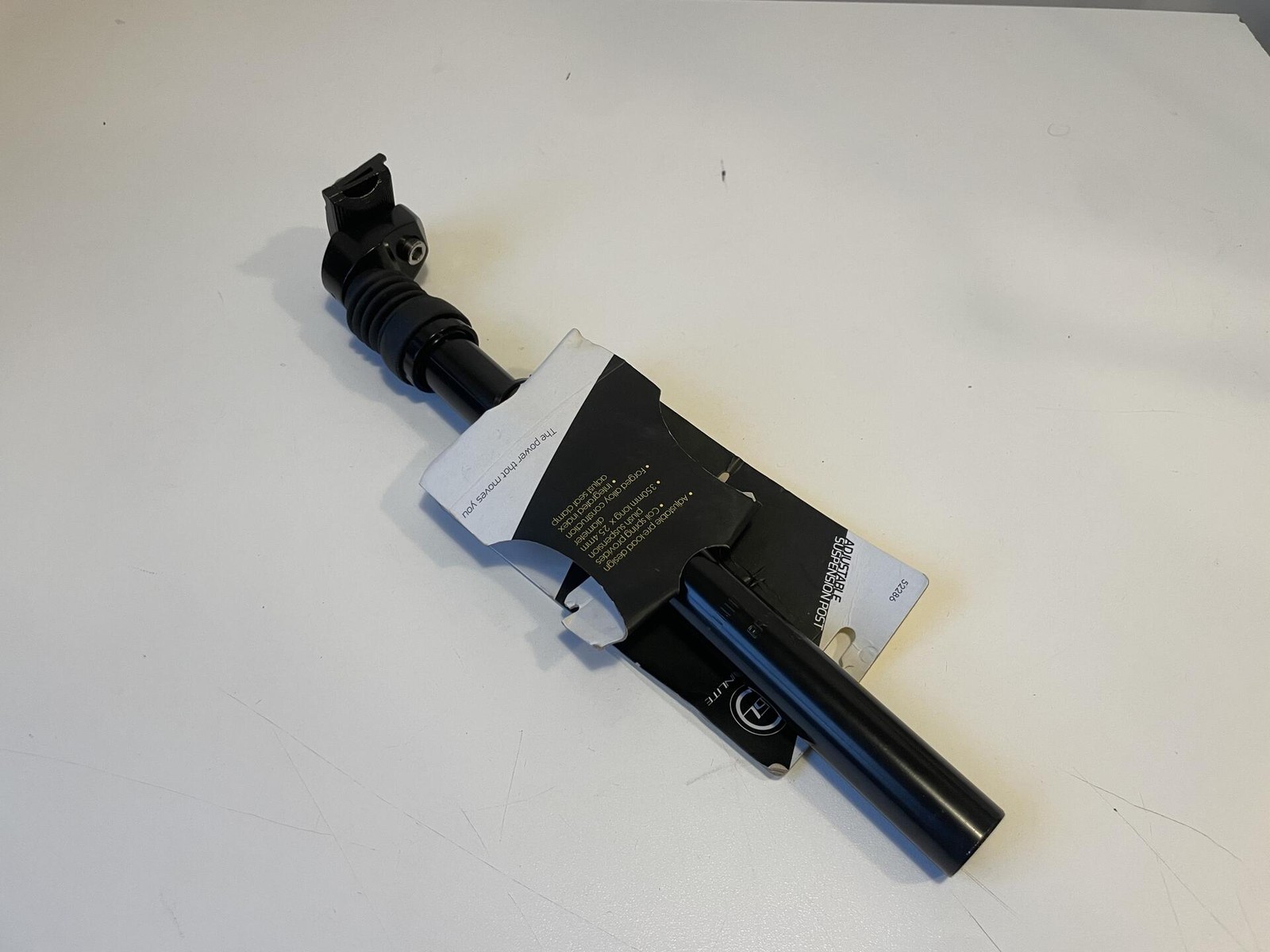 Unused Sunlite Adjustable Suspension Seatpost 25.4mm x 350mm w/ Clamp, Black