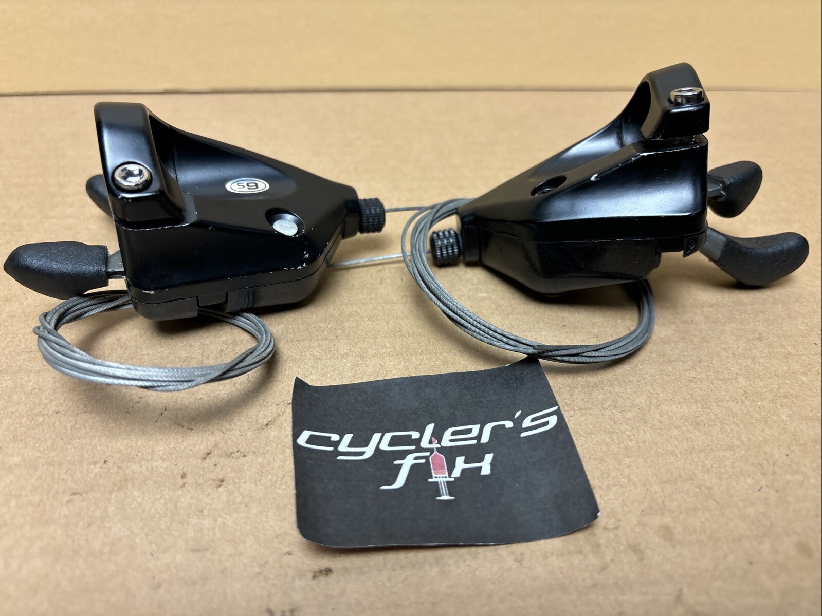 NOS Suntour 3×7 X-Press Accushift Thumb Shifter Set Mtb Hybrid Bike Fuji Trek