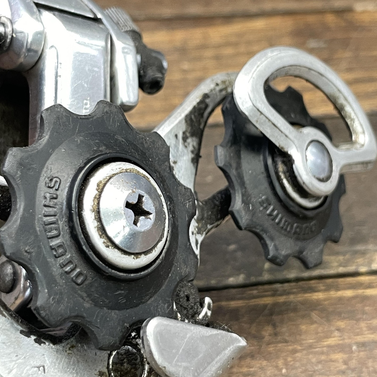 Vintage Shimano 600 Arabesque Rear Derailleur Short Cage Bolt-On Road 190g Japan