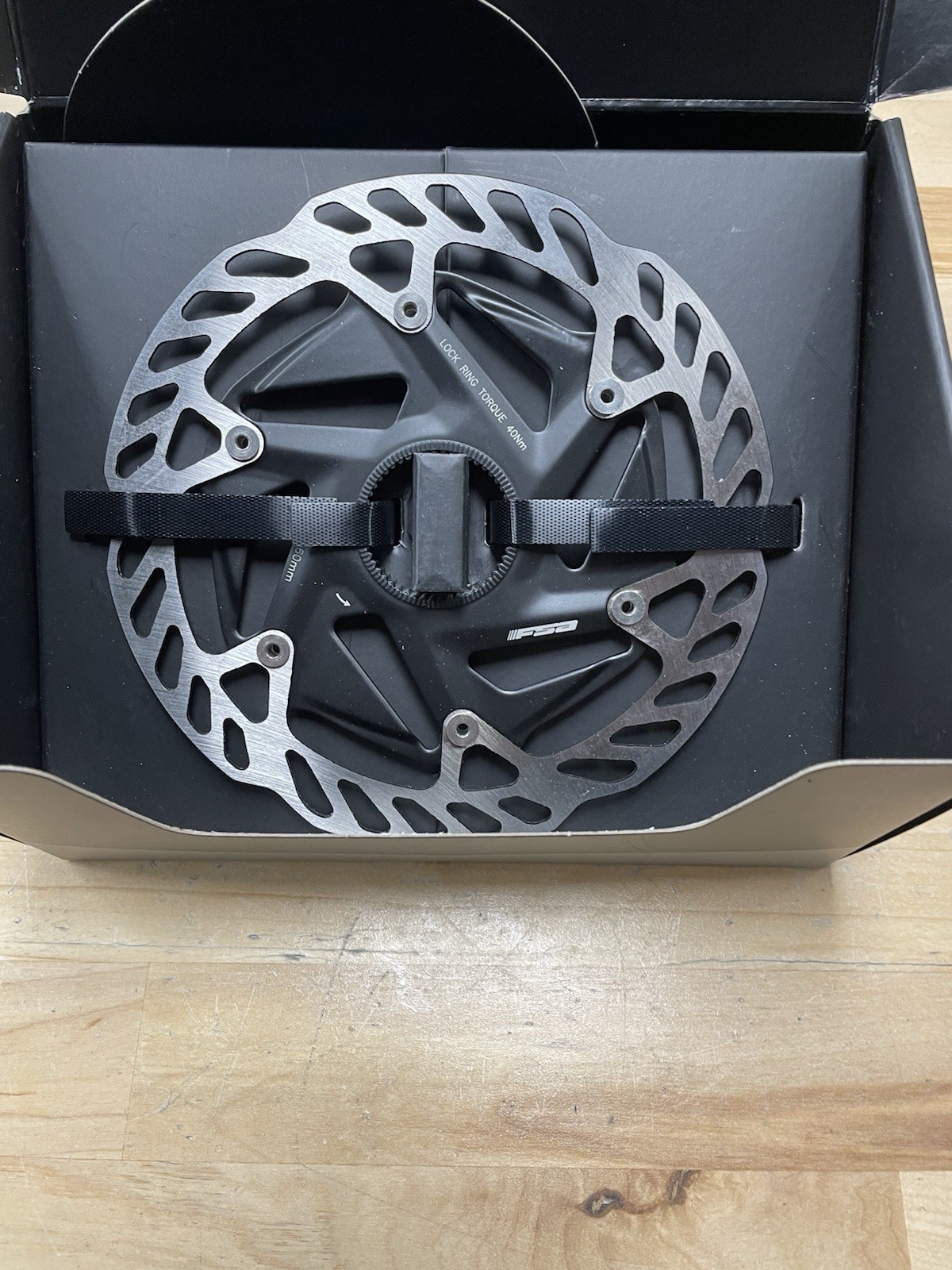 FSA K-Force WE 160mm Center Lock Disc Brake Rotor with Aluminum Carrier & Heat