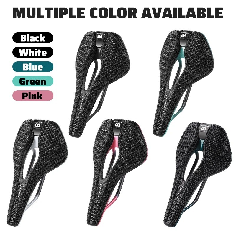 WEST BIKING 3D Printed Carbon Fibre Bicycle Saddle Short Nose Racing Bike Saddle
