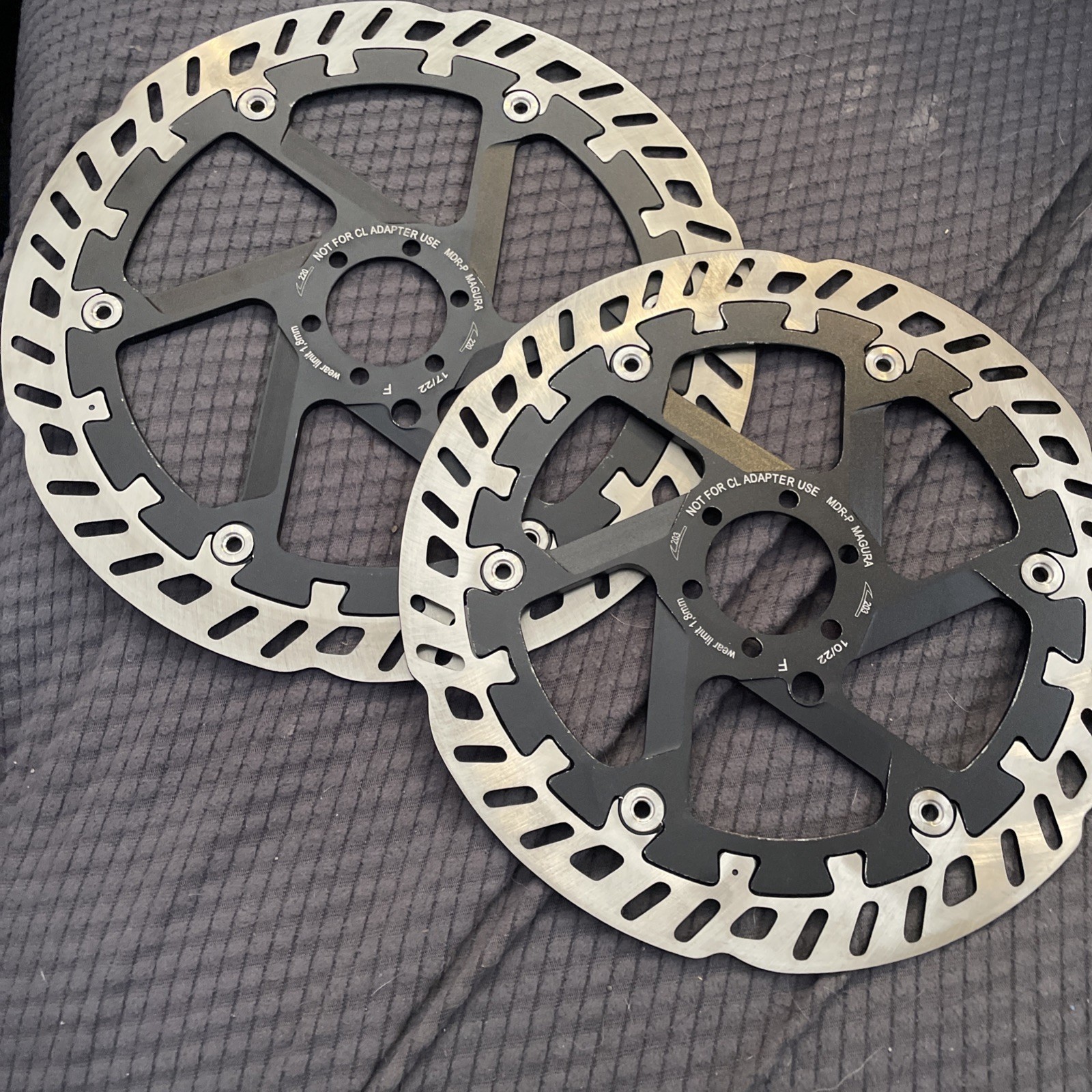 Pair Of magura mdr-p 220mm And 203mm Brake Rotors