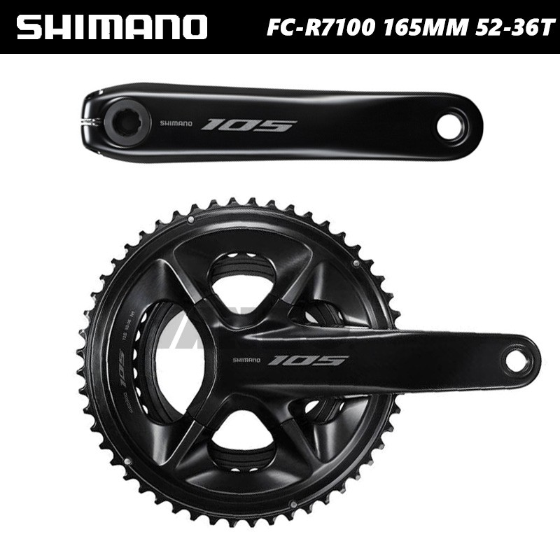 Shimano FC-R7100 105 2*12 Speed Crankset 52-36T 165mm Length Hollowtech II-OE