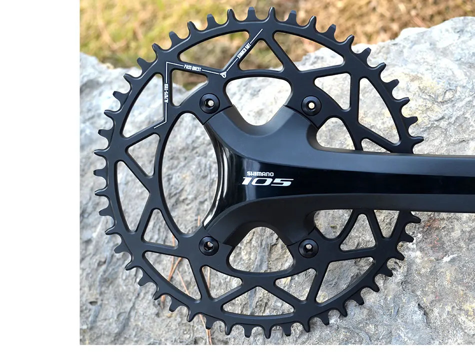 110BCD Chainring Road Bike Narrow Wide Chainwheel 36T-58T for Crankset