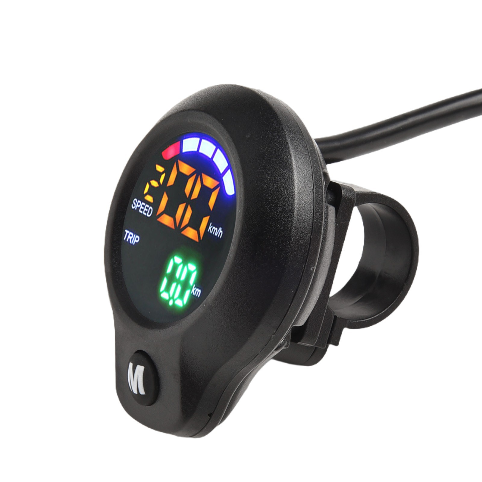 ABS Material Electric Scooter Speedometer with LCD Display and Mileage Tracking