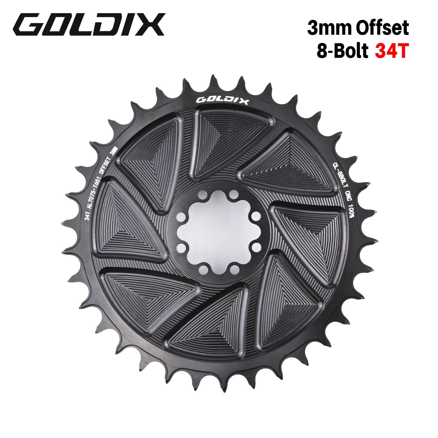 8-Bolt Bicycle Chainring 40-58T Narrow Wide Direct Mount Road Bike Chainwheel