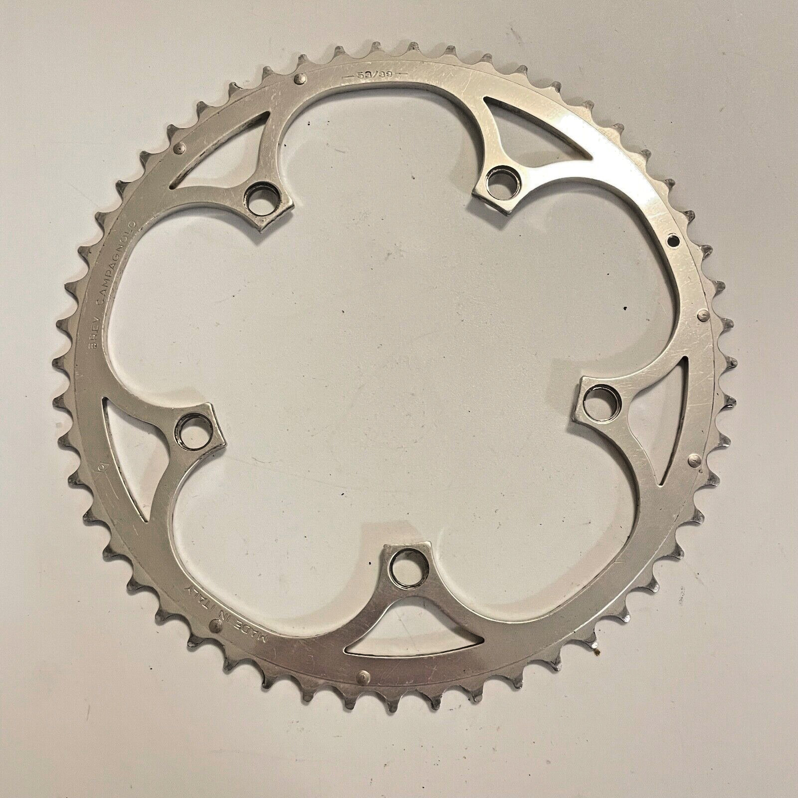 Campagnolo 53T 135BCD Chainring 10 Speed Silver Road Bike – 53/39 Vintage