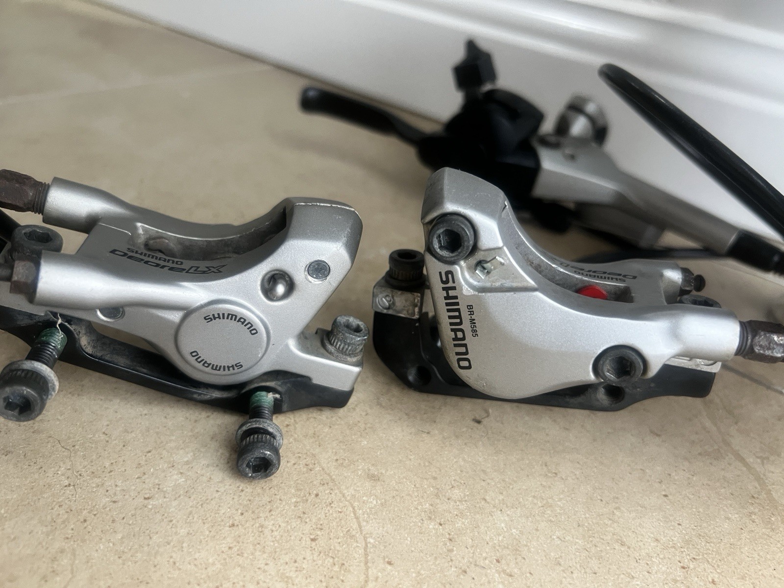 Shimano Deore LX ST-M585 Shifter & Disc Brake Set Dual Control 3×9 Speed MTB XC