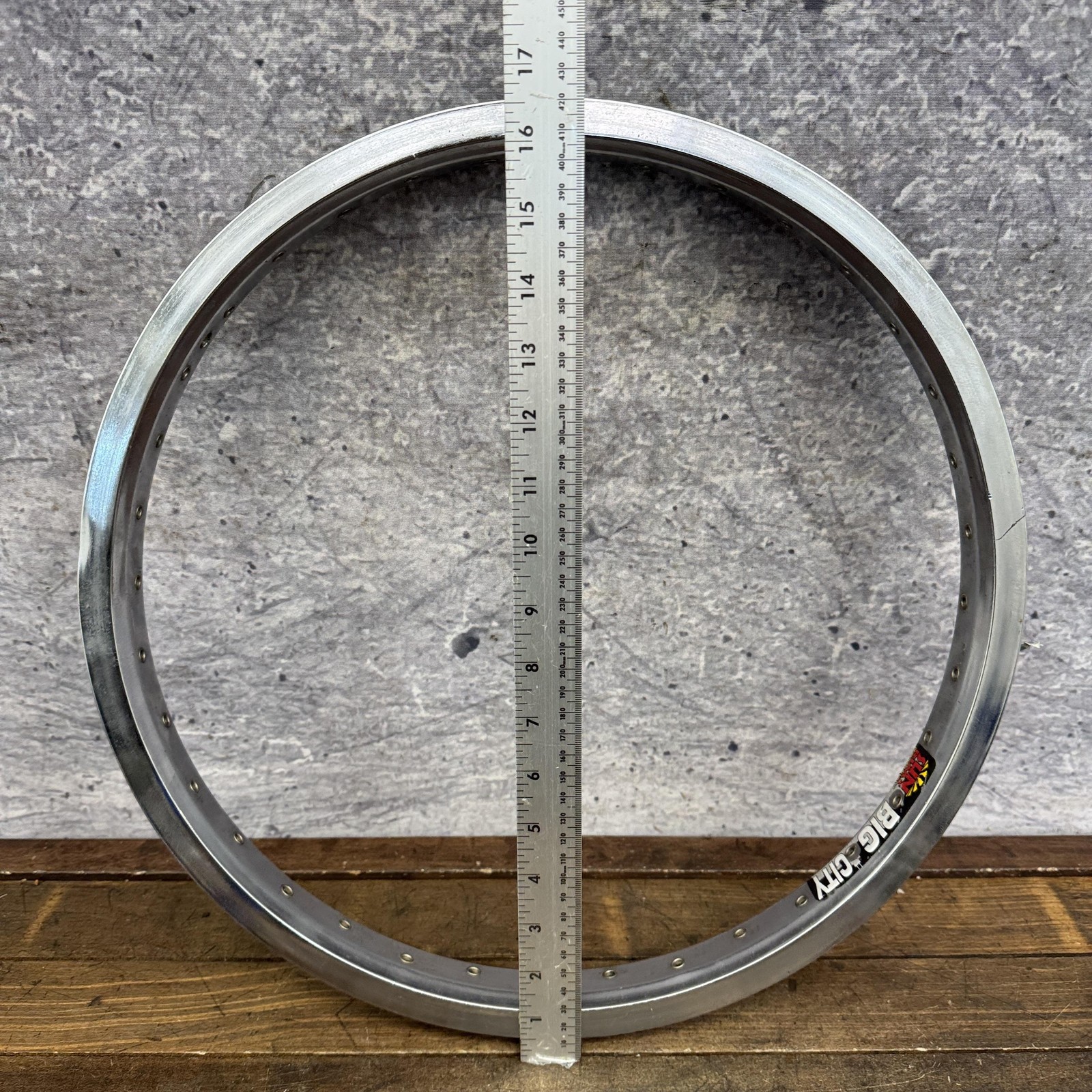 VIntage Sun Big City 20in BMX Rim 36H 406×34.5mm Chrome DENT Damaged