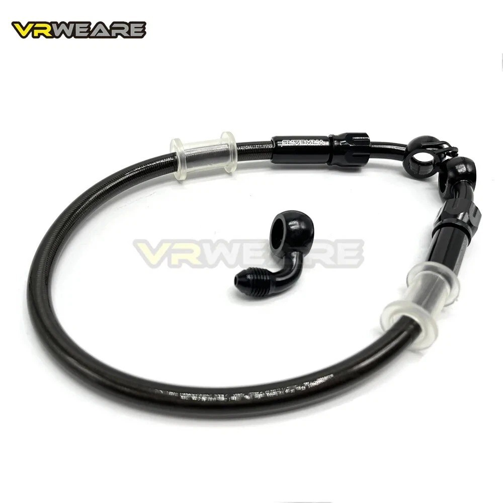 Motorcycle Brake Hose Stainless Steel Braided Brake Line 360 Degree Rotatable