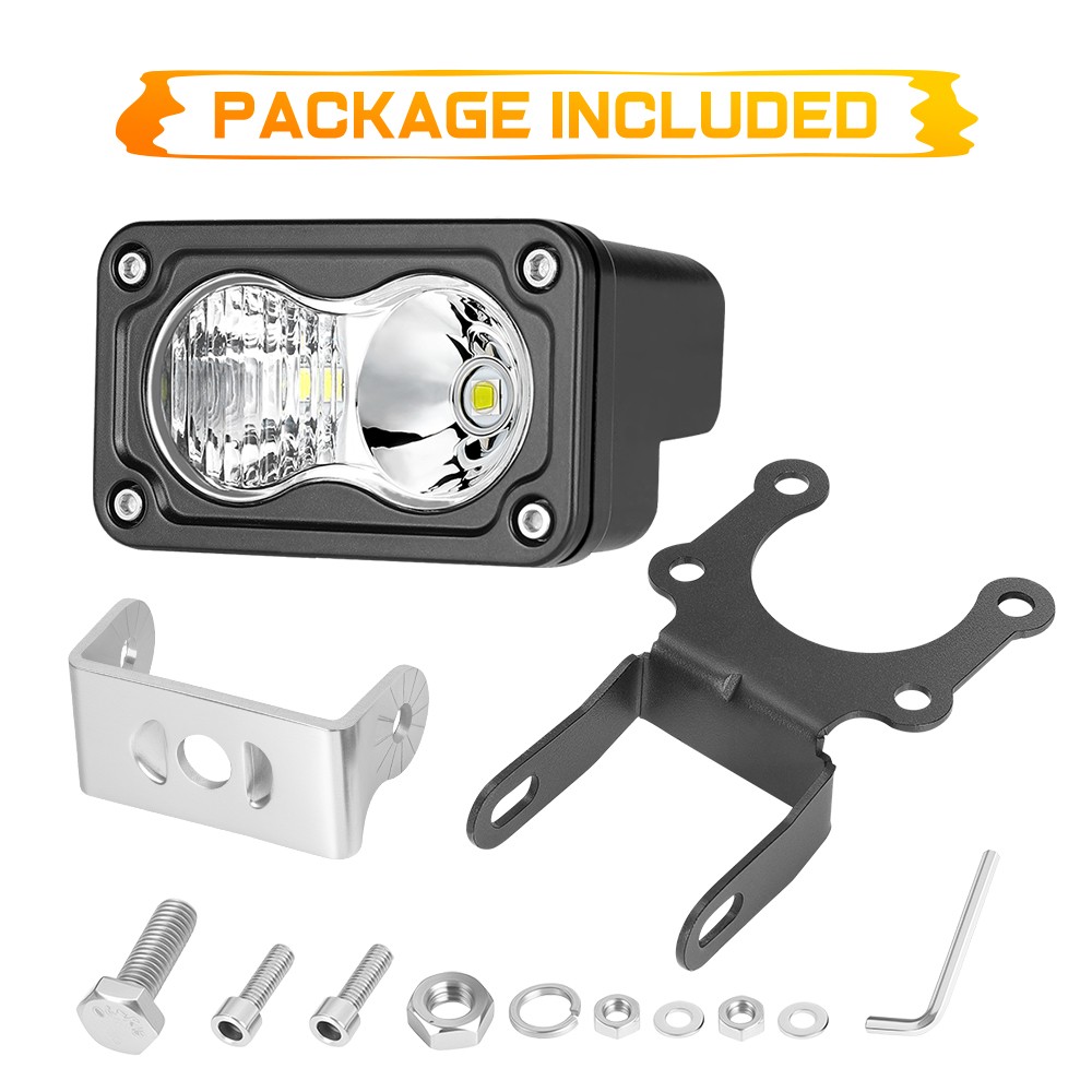 Ebike Electric Bicycle LED Headlight Plug&Play 12-24V 20W 1500-2000LM w/ Bracket