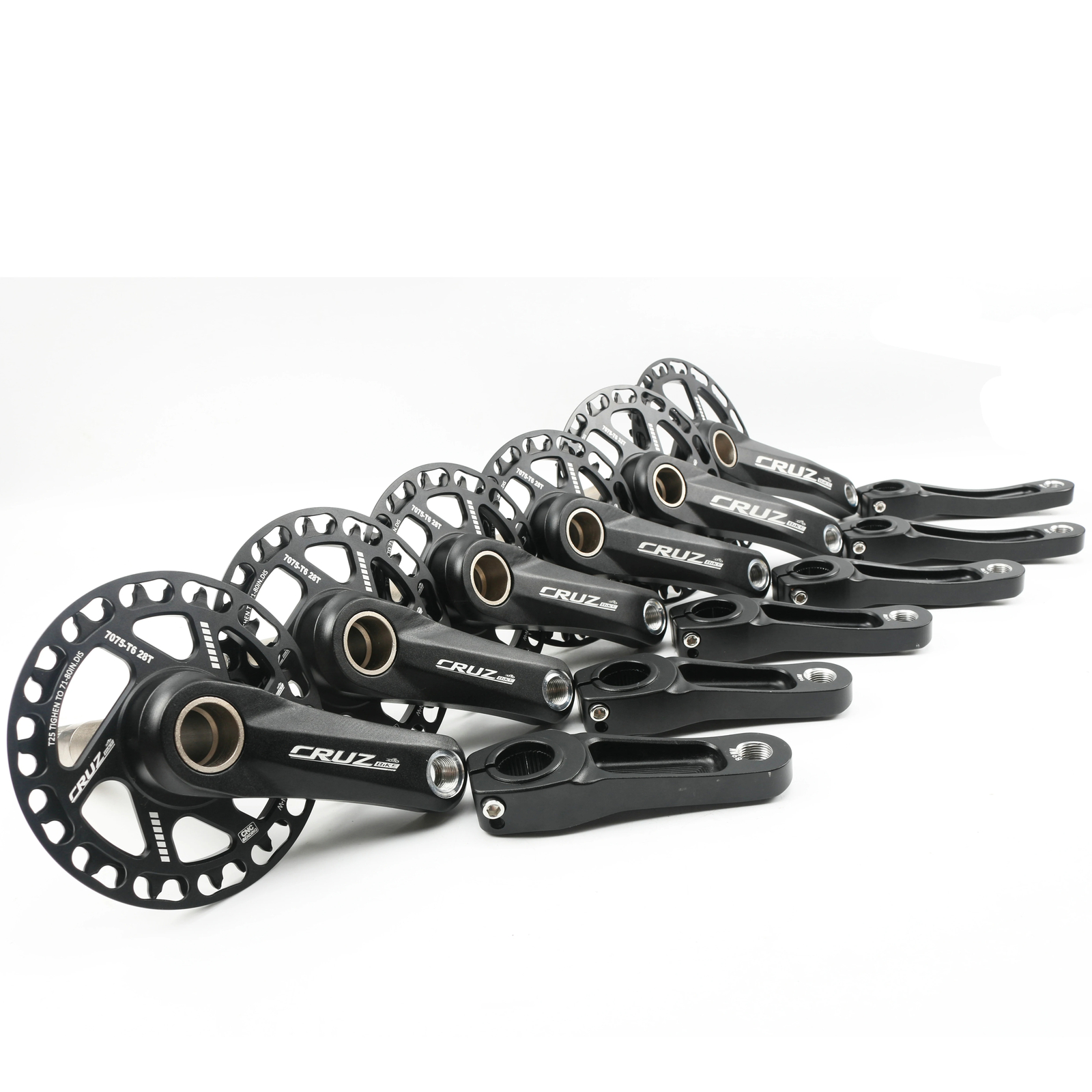 Kids Bicycle Cranksets 89/98/110/127/140/150mm MTB Child Bike Crank Arm 9-12S
