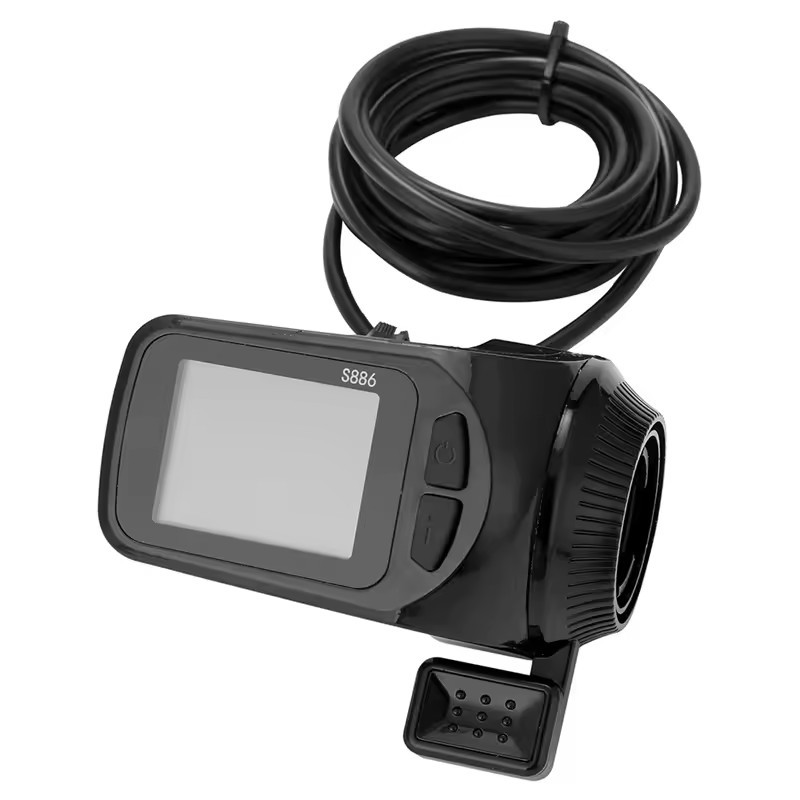 24V/36V/48V S886 Ebike LCD Display Panel Thumb Throttle For Electric Bicycle SDE