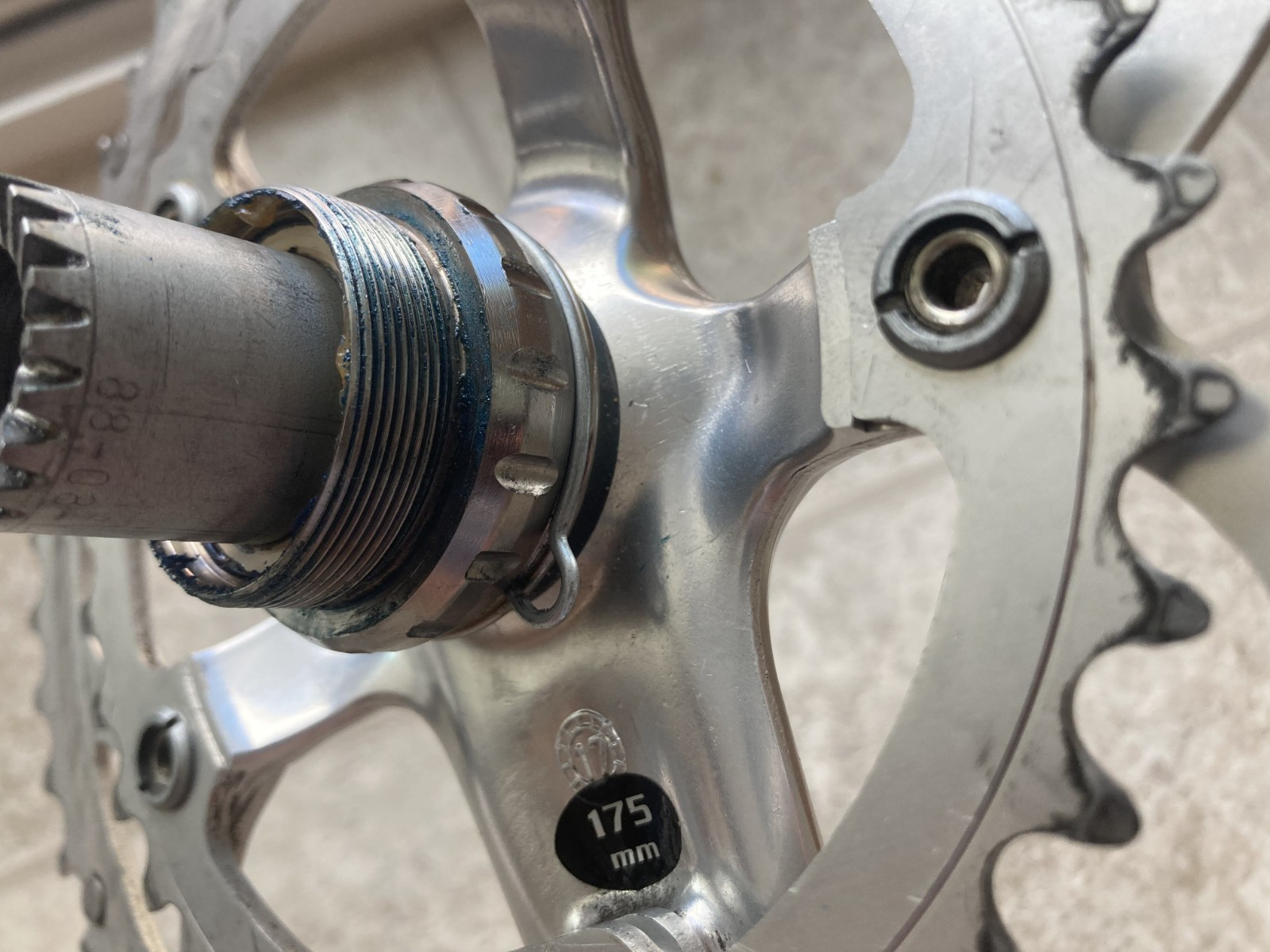 Campagnolo Centaur Crankset 10 Speed Ultra Torque, 50/34, 175mm w/ Italian BB