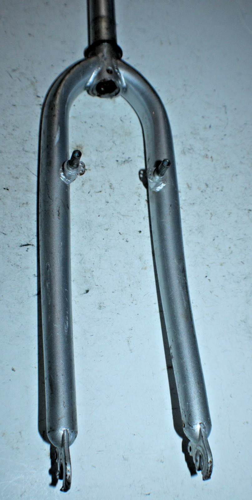 Aricid MTB Hybrid Bike Fork 26″ 11/8″ Threaded 195mm Silver Steel Rigid Ships US