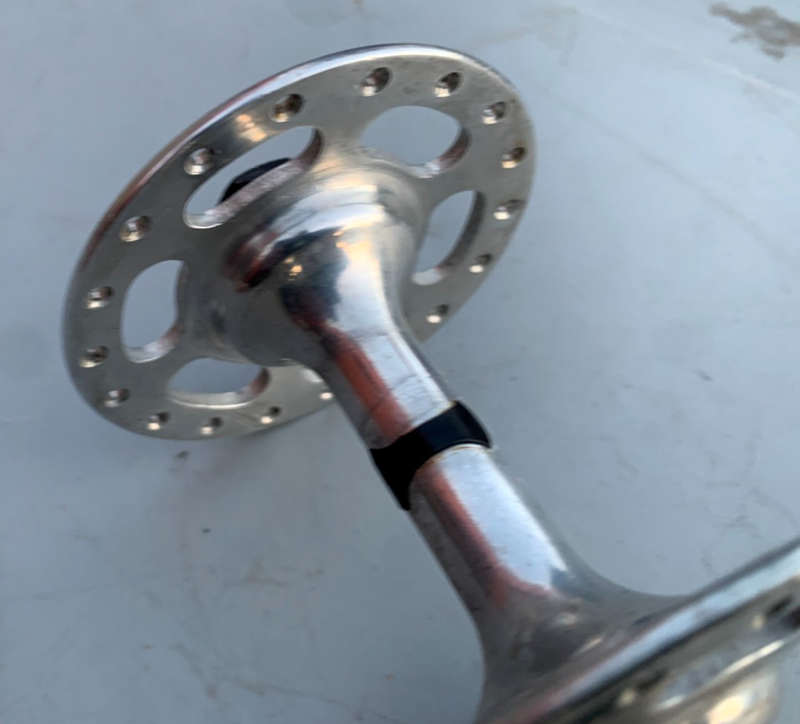 Vintage CAMPAGNOLO RECORD Front Hub 36H 100mm Spacing HIGH FLANGE