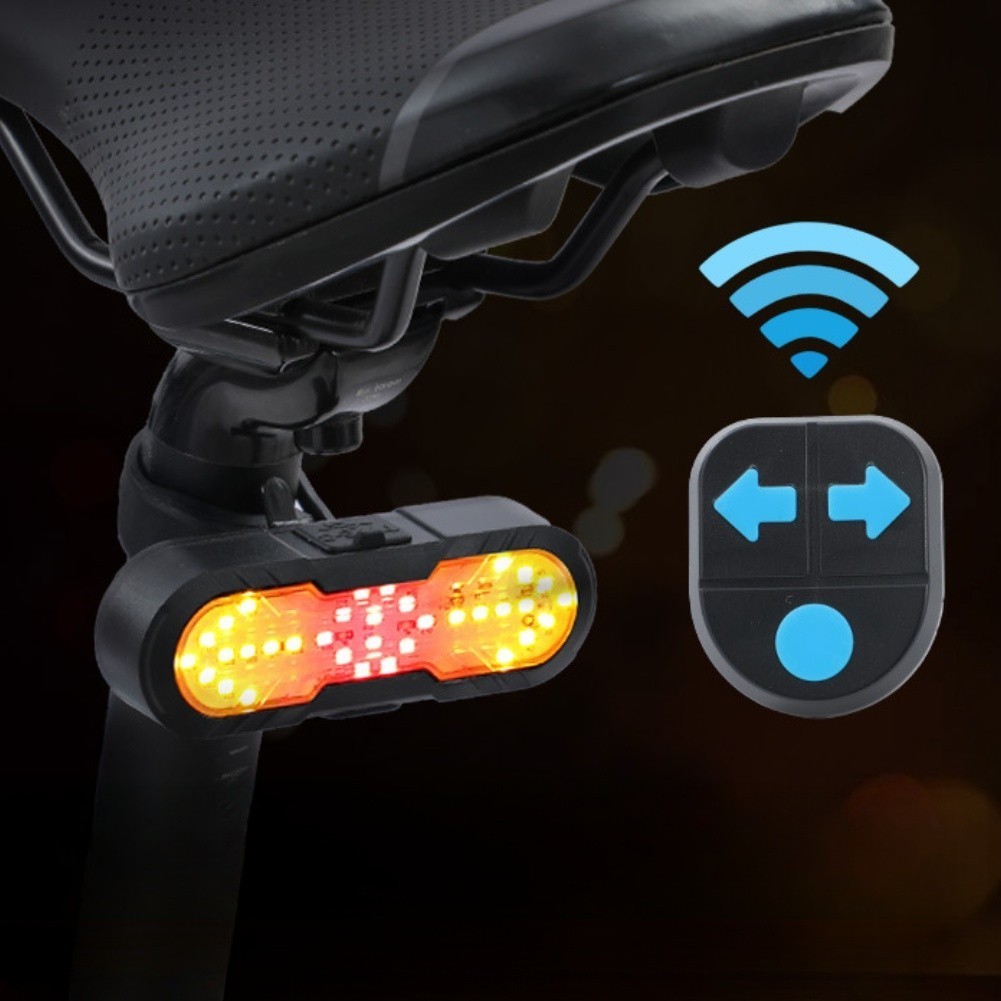 Wireless Remote Turn Signal Light with for Type C Fast Charging and Multiple