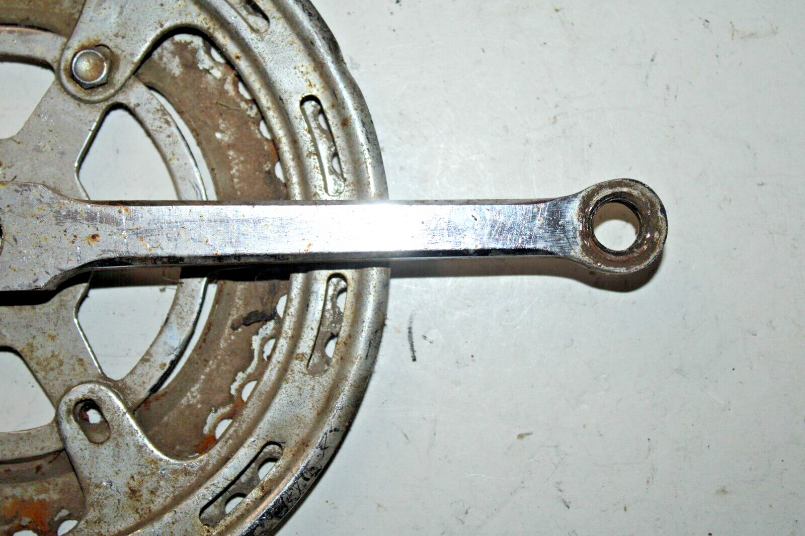 Vintage Double Drive Crank Arm BCD93-3 165mm 48/40T Touring Cotter USA Shipper