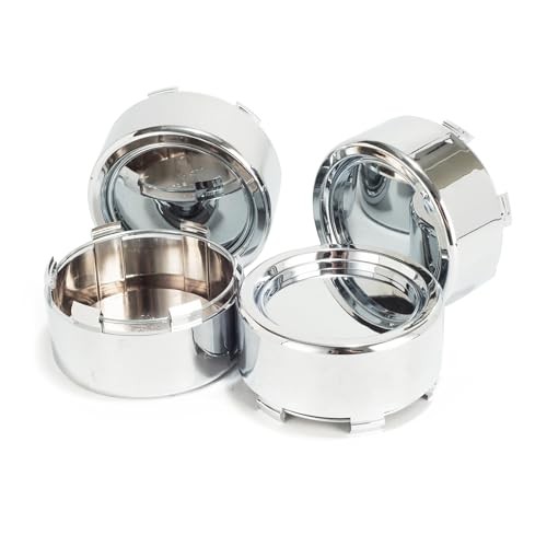 4 Pack 86 mm / 3.39 in Wheel Center Caps Kit, OD: 86 mm / 3.39 in, ID: 83 chome