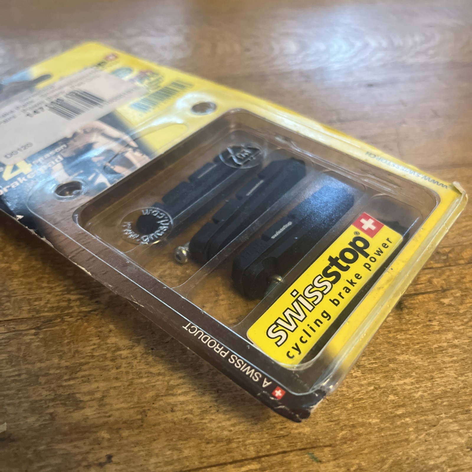 NOS Swiss Stop Brake Pad Inserts Black Compound For Aluminum Rims