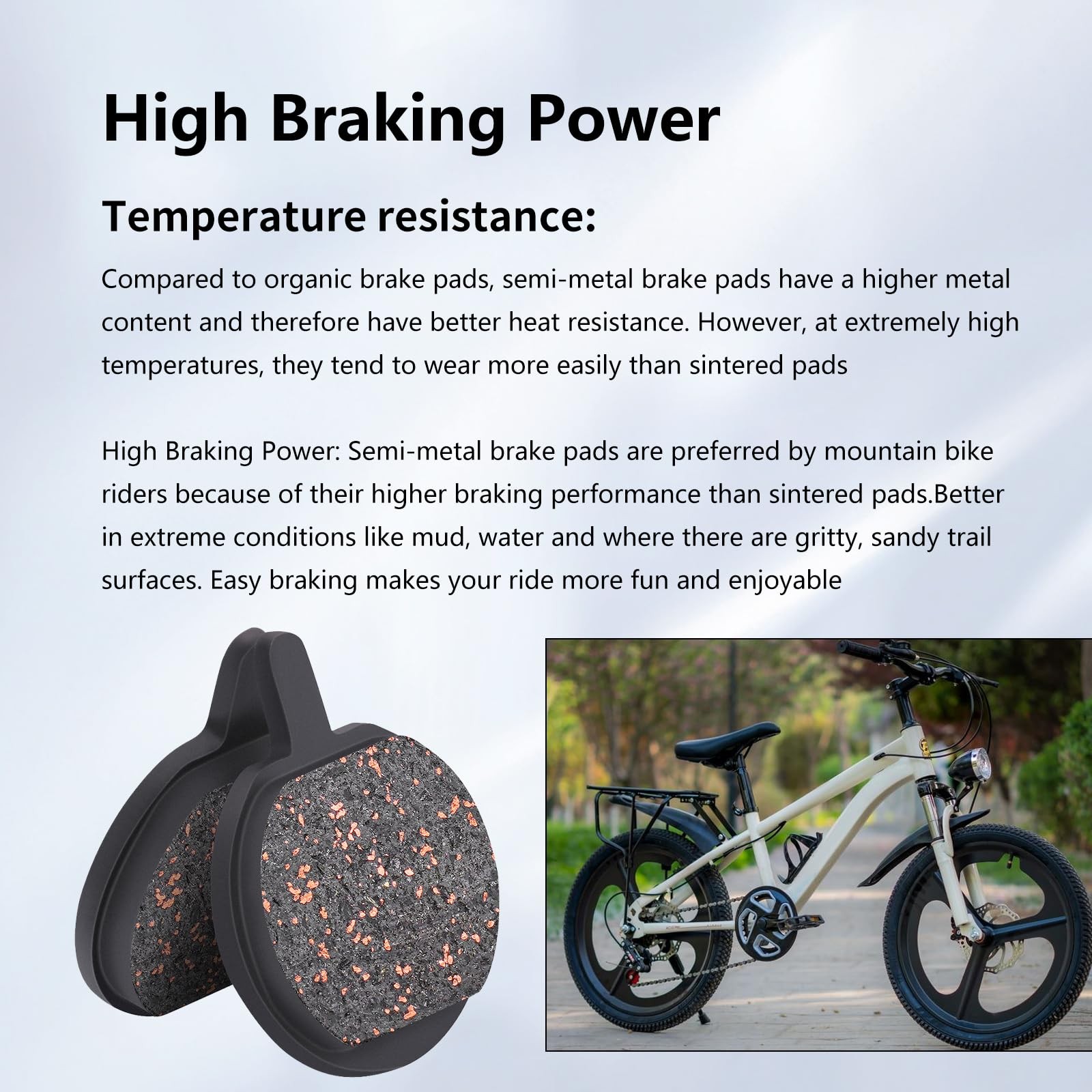 Bicycle Disc Brake Pad for Zoom DB280 DB350 DB450 DB550 Alongha SNG Mechanica…