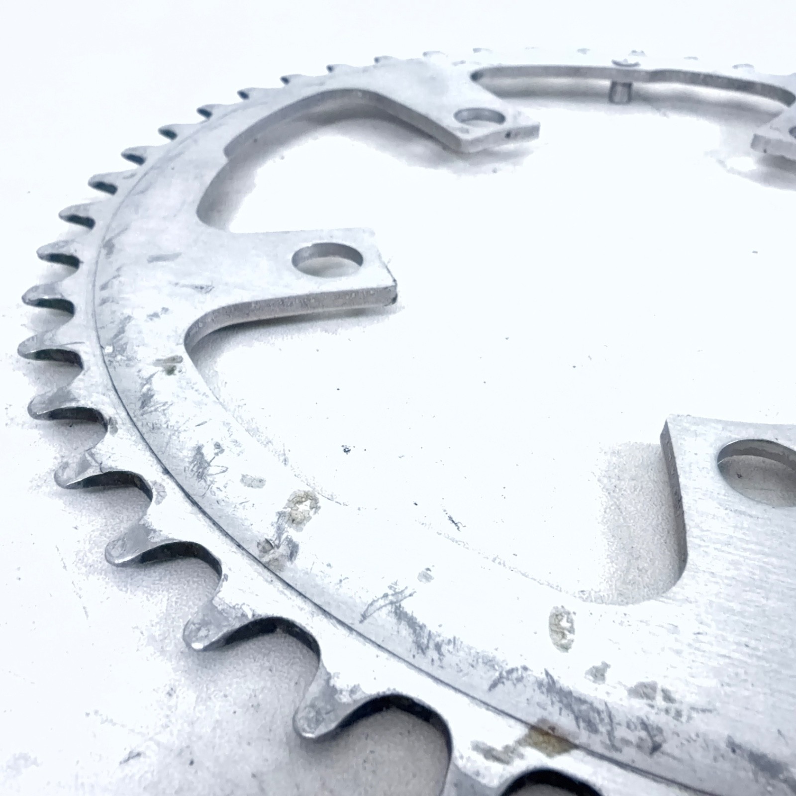 Sugino Cycloid Oval Chainring 48 Tooth Alloy Silver 110 BCD 86g