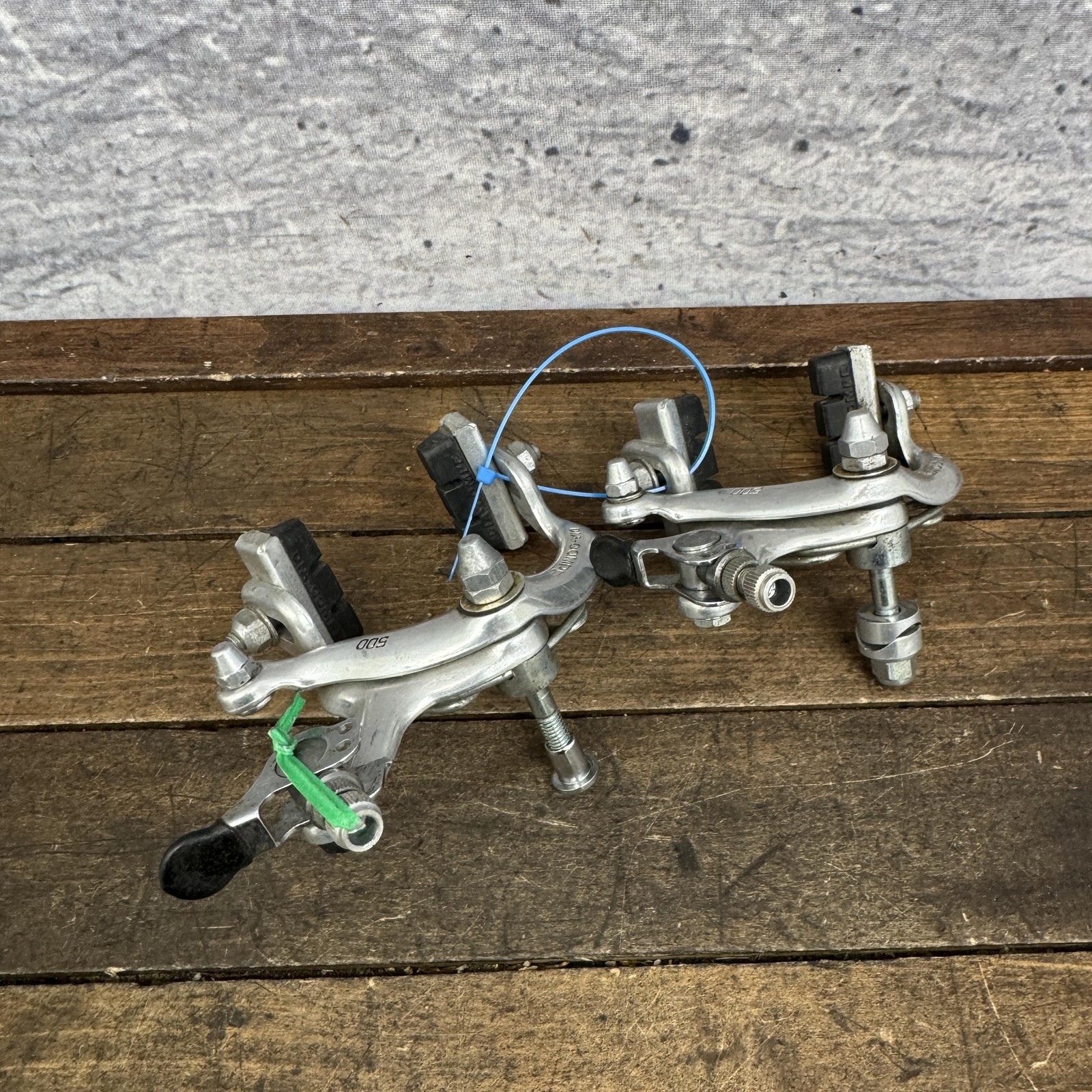 Vintage Dia-Compe 500 Center Pull Caliper Brakes Set QR Silver F/R Touring Bike