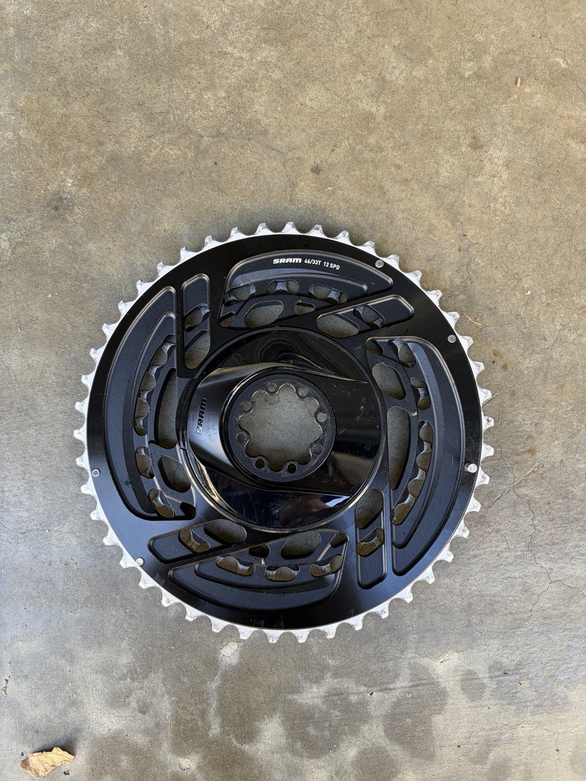 SRAM Force 2x Chainring Kit – 46/33t, 2×12-Speed, 8-Bolt, Direct Mount, Black,