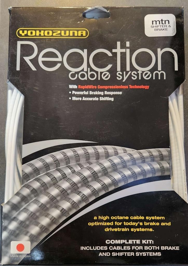 Yokozuna Reaction Bicycle Cable System MTB Shifter and Brake Sram/Shimano White